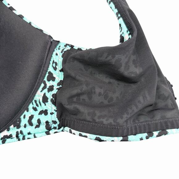 Torrid Curve Womens Leopard Print Push Up Plunge Bra Sz 40DDD - Picture 8 of 9